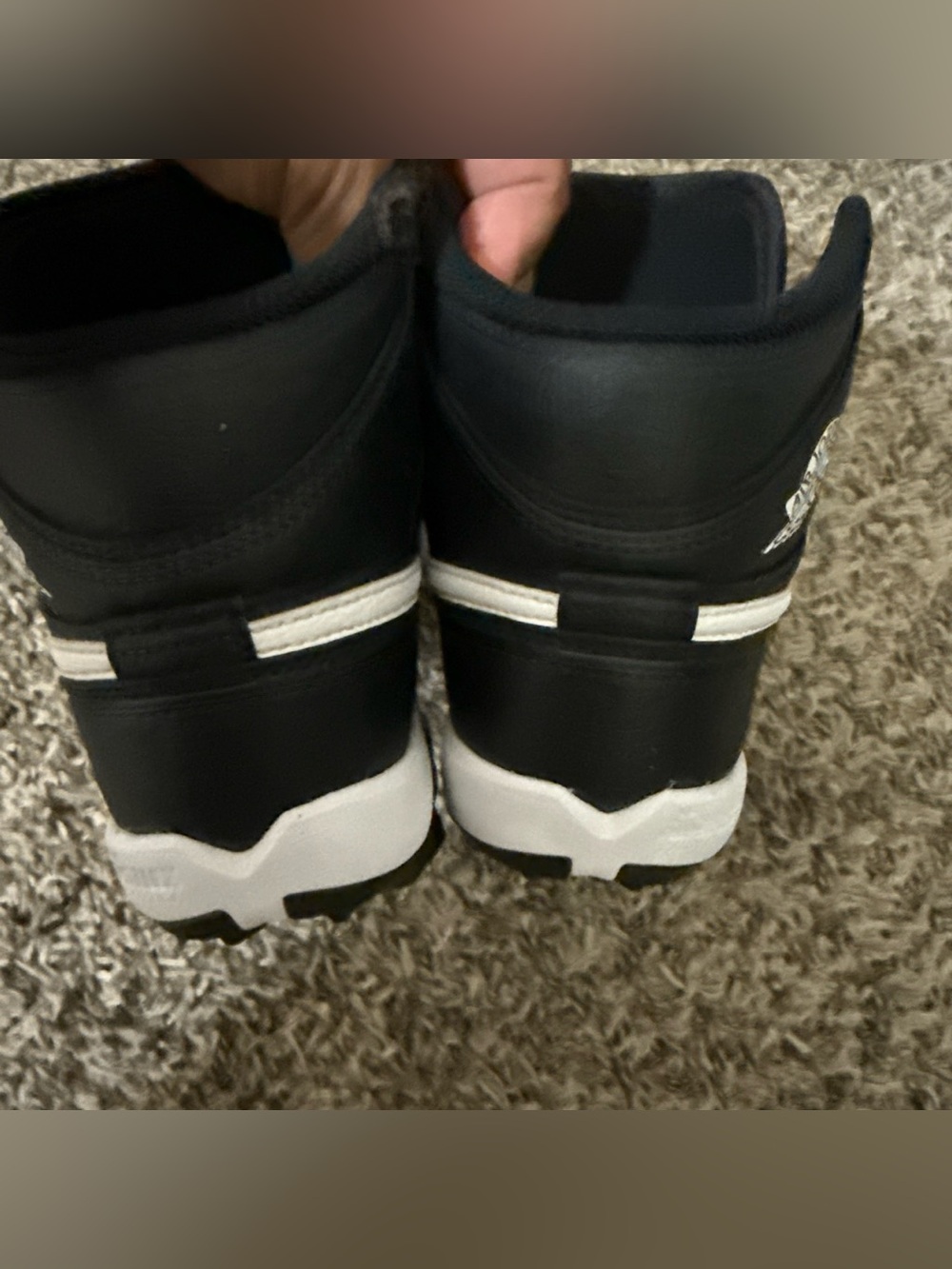 Jordan Kids Black and White Cleat Sneakers - Picture 3 of 5
